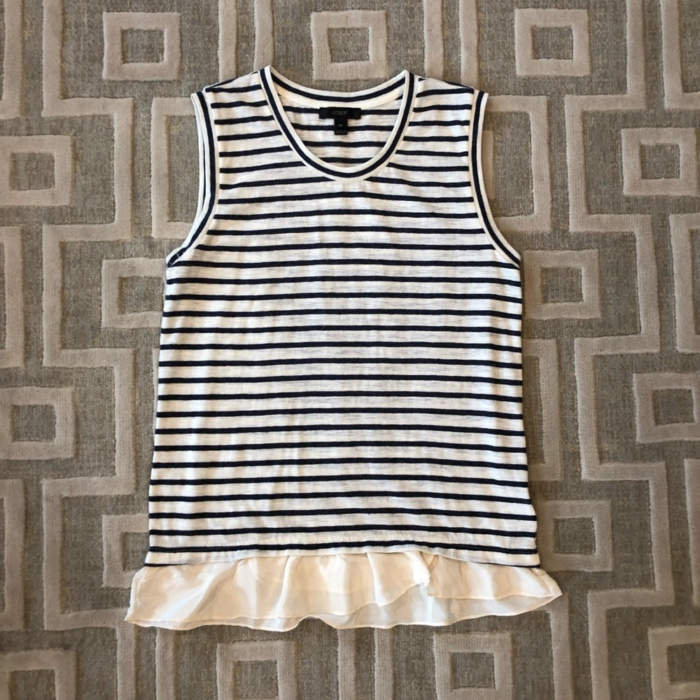 Jcrew Ruffle Hem Tank Top - Picture 4 of 6